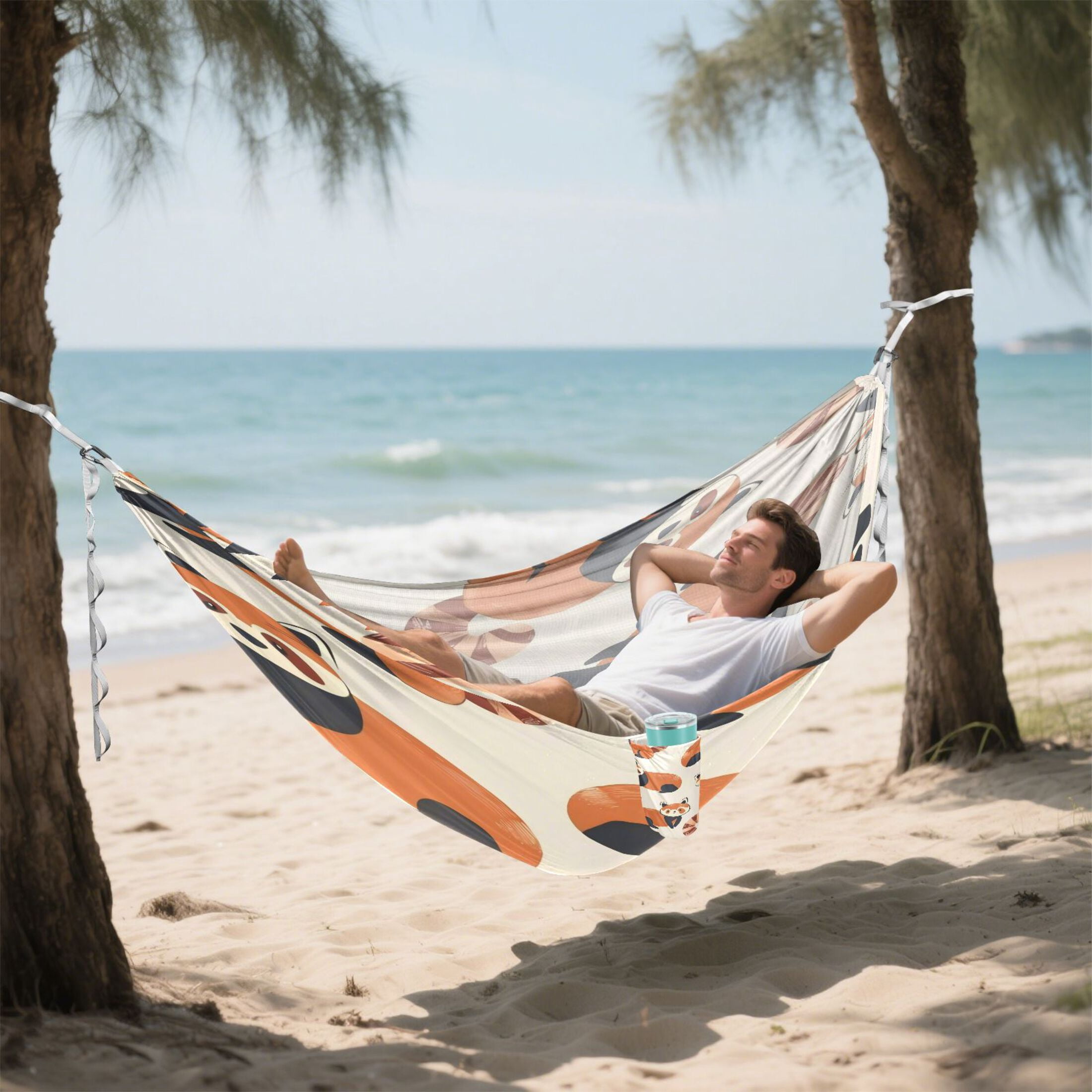 Hammock Camping Hammock Nylon Portable Hammock Travel Camping Hammock Orange Civet
