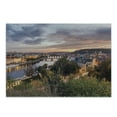 thumbnail image 1 of Prague Cutting Board, Valtava River During a Sunset in Czech Republic Landscape Illustration, Decorative Tempered Glass Cutting and Serving Board, in 3 Sizes, by Ambesonne, 1 of 2