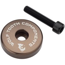 Wolf Tooth Ultralight Stem Cap with Integrated 5mm Spacer - Espresso
