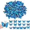 thumbnail image 6 of 100Pcs PVC Artificial Butterfly Decorations Colorful Reusable Butterflies Decor with Metal Safety Pins for Dining Table Office Home Wall Ornaments for DIY, 6 of 9