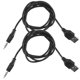 thumbnail image 2 of 2 uds Cables de cargador USB Cables USB Cable de cargador de auriculares USB a Cables de Audio de 3,5mm, 2 of 6