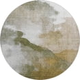 thumbnail image 2 of Addison Rugs Mayfield Premium Machine Washable Transitional Abstract Green Round Rug, 8' x 8', 2 of 6