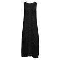 thumbnail image 3 of Fridja Womens Plus Size Off Shoulder Sleeveless Party Bod-ycon Lace Patchwork Long Dress, 3 of 7