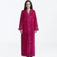 thumbnail image 2 of Peignoir en Polaire pour Femmes - Longue Robe de Bain à Fermeture Éclair Haute Qualité, 2 of 4