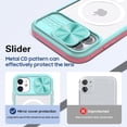 thumbnail image 4 of Case for iPhone 11 Pro Max Compatible with Magsafe with Camera Cover Slide,Military Grade Shock Resistant Heavy Duty Clear Hard Back Protective Case Mint, 4 of 12