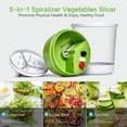 thumbnail image 3 of Cortadora de verduras en espiral de mano 4 en 1, cortador en espiral con contenedor, zanahoria, pepino, cebolla, calabacín, 3 of 5