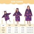 thumbnail image 4 of FORMRS Wearable Blanket Hoodie with Sleeves for Kids Cozy Flannel Sweatshirt, Love in The Clouds, 4 of 7