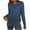 Sky Blue, variant on Women's Long Sleeve Cowl Neck Pullover Sweater Contrast Color Block Knit Design Casual High Neck Top for Fall Vacation and Comfort Wear Trendy 2025