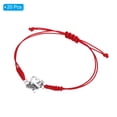 thumbnail image 3 of Uxcell Cheerleader Gifts, 20 Pcs Cheer Bracelet Cheerleading Charm Bracelet, Red, 3 of 6