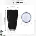 thumbnail image 4 of Lsque Five Nights At Freddy'S Pattern 20oz Car Cup with Lid and Straw, Insulated Coffee Cup with Straw Topper, Spill Proof Travel Coffee Mug, Stainless Steel Tumble, 4 of 8