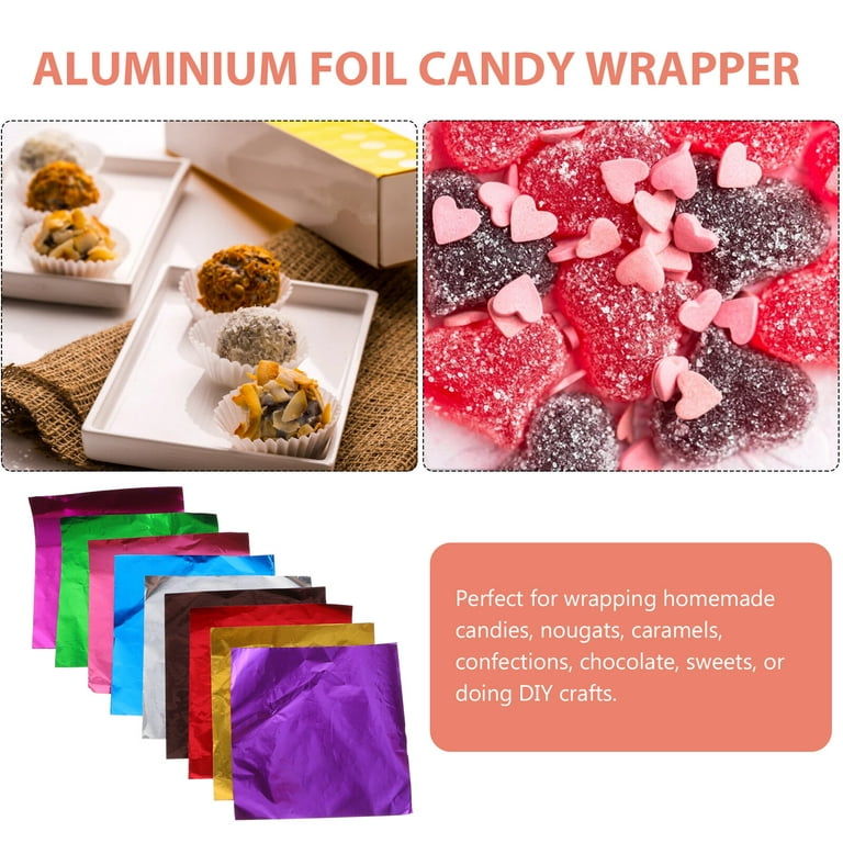 Bright Rose Gold Food Grade Foil Wrappers for Candy Bars - Candy Wrapper  Store