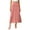#491-Pink, variant on Women's Solid Business Casual Elastic High Waist Pleated Skirt - Stylish and Comfortable All Season Wear