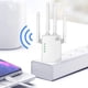 thumbnail image 5 of Amplificador de señal WiFi, repetidor de Internet inalámbrico, amplificador de largo alcance con puerto Ethernet, extensor de punto WiFi, 5 of 7