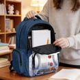 thumbnail image 6 of Xixirimido 17" Large Capacity Backpack for Kids Elementary Bookbag Middle School Bag for Boys & Girls Multi Pockets Rucksack, Astronaut Rocket Space Print, 6 of 8