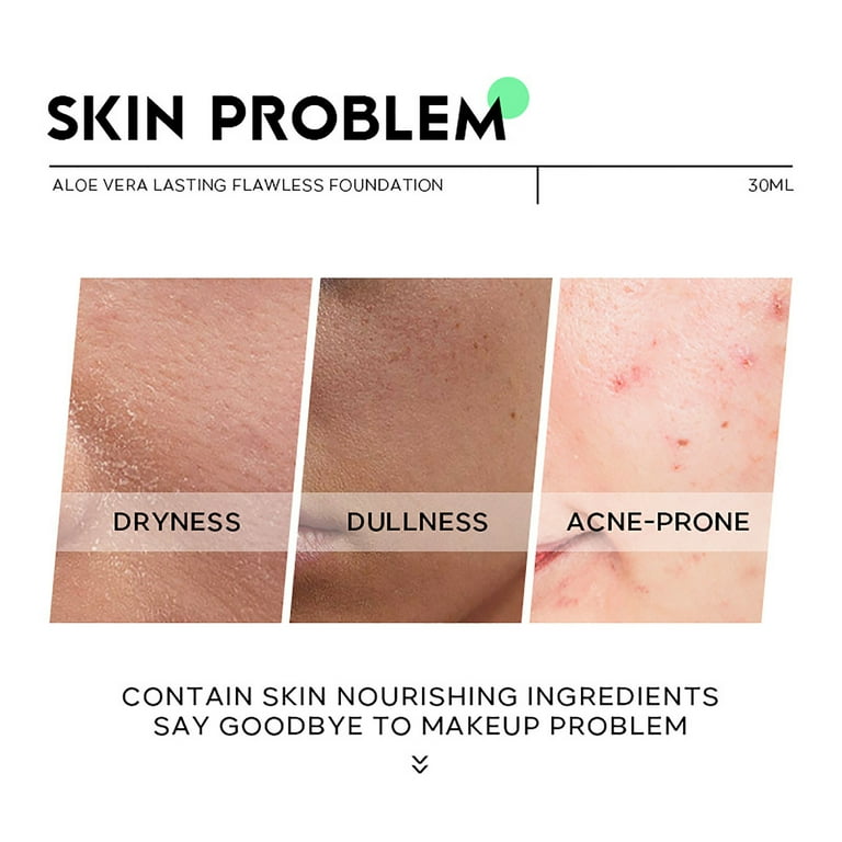 Aloe Liquid Concealer, Plant Extract Concealer, Oil Control Makeup with  Soft Focus Filter, 12H Long-Lasting Matte Finish, Pore Minimizing,  Lightweight Powder Technology - Walmart.com