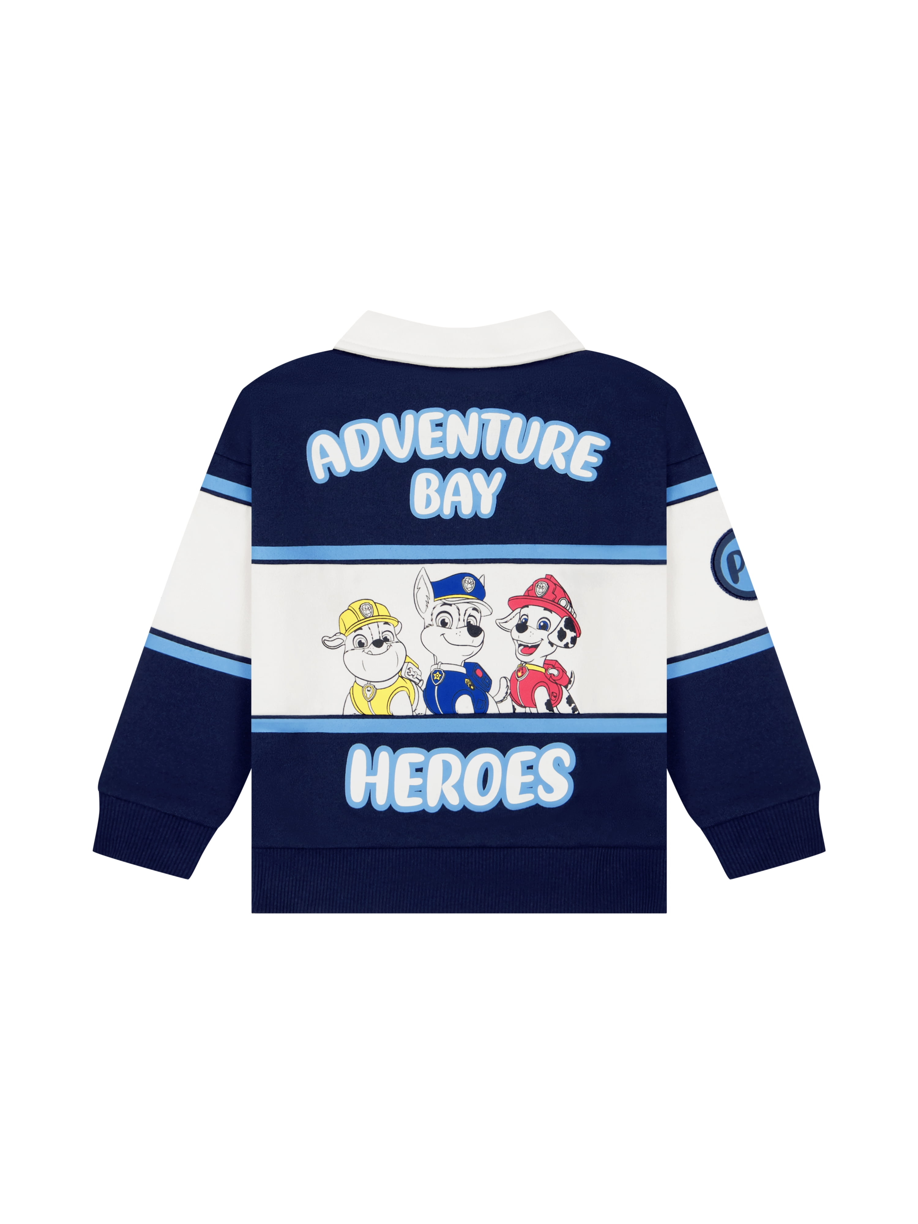Paw Patrol Toddler Boy Long Sleeve Rugby Shirt, Sizes 12M-5T