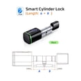 thumbnail image 2 of Tuya BLE TT Lock Smart Electronic Door Lock With DIY Cylinder Core Finrprint APP Keys IC Card Unlock For Home Hotel ,More Secure, 2 of 7