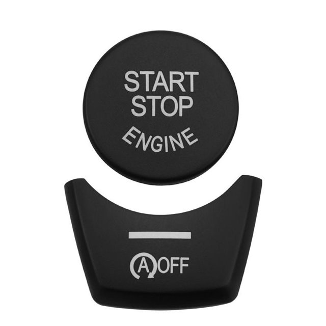 MYG Car Handbrake AUTO H Start Stop Engine Button Knob Cover Sticker For BMW 5 6 7