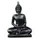 thumbnail image 1 of Estatua de Buda sentado, escultura de Buda, figura decorativa de resina para meditación Negro, 1 of 9