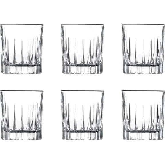 Barski Shot Glass - Set of 6 - Glasses - Crystal Glass - Beautifully Designed - Use it for - Shot - Vodka - Liquor - Cordial - Each Glass is 2.6 oz Made in Europe