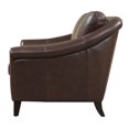 thumbnail image 4 of Hello Sofa Home Sienna Mid-Century Modern Top Grain Leather Armchair in Brown, 4 of 4