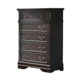 thumbnail image 5 of Pemberly Row 5-piece Eastern King Carved Wood Bedroom Set Cappuccino, 5 of 7