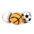 thumbnail image 2 of Shulemin - Juego de 3 pelotas chirriantes para perros, resistentes a las mordeduras, de goma de alta elasticidad, para perros pequeños y medianos, pelota deportiva para entrenamiento de mascotas, 2 of 8