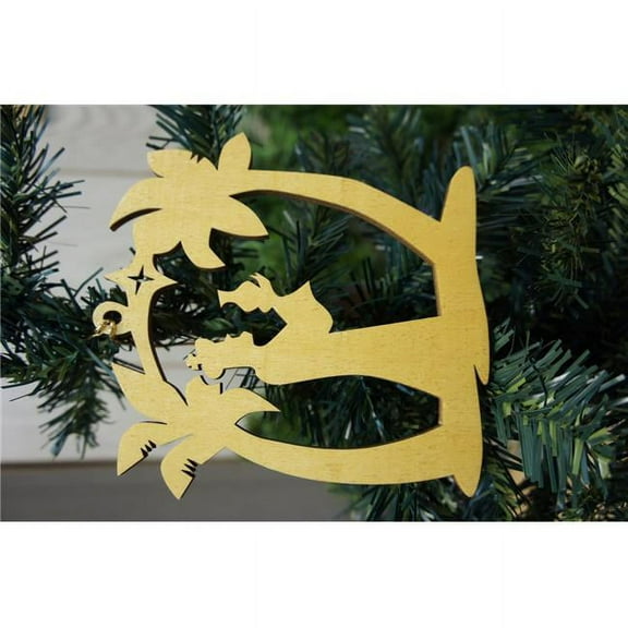 Ornament-Poplar Wood-Large-Wiseman-Tree of Life (Pk/4)