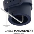 thumbnail image 5 of Apple Watch Stand Charging Dock - Compatible with Apple Watch Series Ultra/8/SE2/7/6/SE/5/4/3/2/1 (49mm, 45mm, 44mm, 42mm, 41mm, 40mm, 38mm), Simple Design (Jean Indigo), 5 of 8