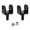 Black, variant on Terrain Bike Footrest Systems Erosion Resistant Aluminum Design Enhanced Grip Strong Foot Pegs set for Surron