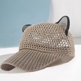 thumbnail image 2 of Cute Polyester Mesh Knitted Baseball Cap Breathable Sun Hat, 2 of 6