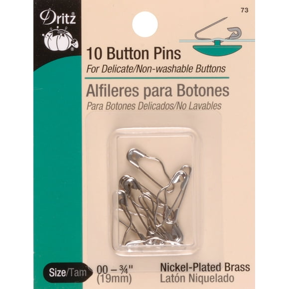 Button Pins-Size 00 10/Pkg