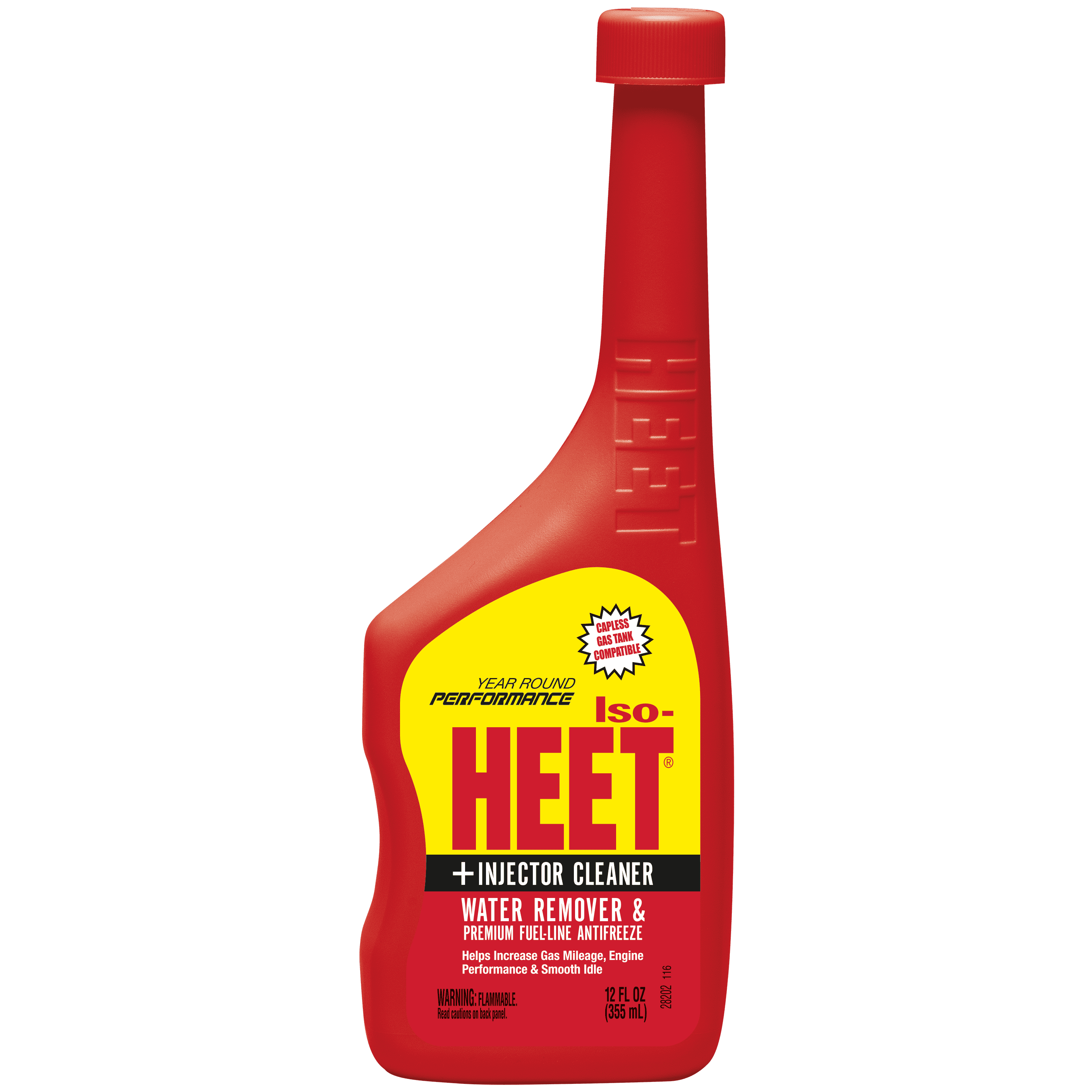 ISOHEET Water Remover And Premium Fuel Line Antifreeze + Injector Cleaner Helps Increase Gas