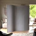 thumbnail image 2 of 6 ft. Tall Bamboo Wave Screen - Grey Room Divider, Freestanding, 2 of 8