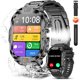 thumbnail image 1 of wonima44 Smart Watch for Men Military Answer/Make Call 2.01″ Display 170+ Sports Modes Fitness Smart Watch IP68 Waterproof 30 Days Standby Smartwatch for Android iOS Black (2 Straps), 1 of 1