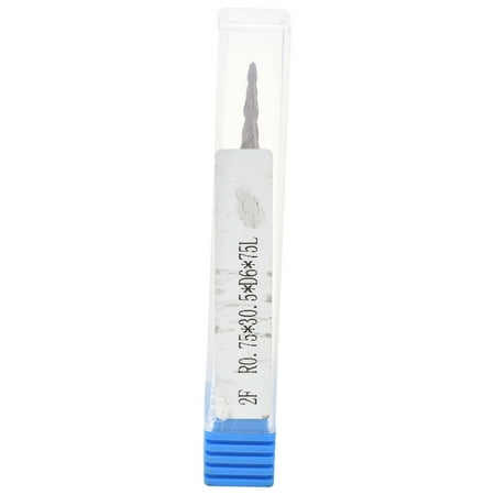 

Tapered Ball Nose End Mills 0.75x30.5xD6x75mm Durable Cone End Mills for Carving with Bright Clean Surface Sturdy Construction for Precise Machining