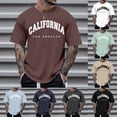 thumbnail image 2 of Kcolen Mens T Shirts Athletic Running Gym Workout Short Sleeve Tee Soft Cozy Top for Adult's Daily Summer Work Wear,Mint Green, 2 of 5