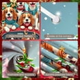 thumbnail image 4 of Dog Themed Christmas Banner Red Truck Design Xmas Backdrop Snowy Scene Santa Hat Winter Background for Christmas Party Family Gathering Holiday Celebration, 4 of 9