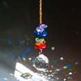 thumbnail image 3 of Atrapasueños colgante de cristal, bola de prisma, decoración para el hogar y la boda, artesanías hechas a mano, máquina para hacer arcoíris con colgantes de cristal de colores, 3 of 5