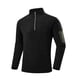 thumbnail image 2 of pstuiky camisa de manga larga para hombre, Sudadera con capucha para hombre, color liso, informal, con bolsillo en el hombro, manga larga, cremallera, estilo cárdigan top de hombre m, 2 of 6