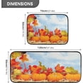 thumbnail image 2 of SKYSONIC Fall Pumpkins Unique Kitchen Rugs Set of 2, Autumn Leaves Floor Runner Area Rug Washable Carpet Mat Perfect for Living Room Bedroom Entryway, 2 of 7