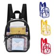 thumbnail image 4 of CNKOO Student Backpack Transparent See Through Large Capacity PVC Soft Strap Sports Backpack for School Outdoor, 4 of 10