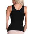 thumbnail image 3 of Aha Moment by n-fini 572 Women's Plus Shapewear Tank Top Non-padded Wire-free Bra Large/2X Black, 3 of 6