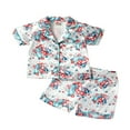 thumbnail image 1 of Ensembles de Pyjamas d'Été pour Enfants Garçons T-Shirts à Manches Courtes + Shorts Tenues Décontractées, 1 of 9