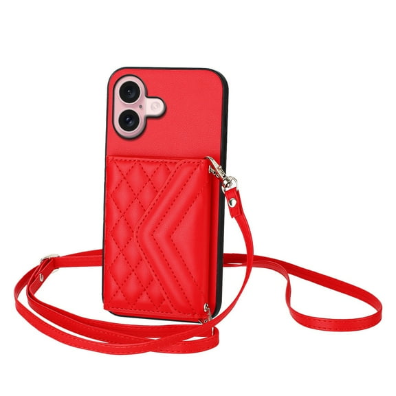 Case for Moto G Stylus 5G 2024 Crossbody wallet cover, with card holder, leather material, equipped with a long shoulder strap, shockproof flip-top phone case
