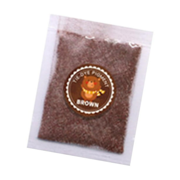 Polvo para teñir con efecto tie-dye, sobres de polvos de colores brillantes para teñir con efecto tie-dye, recarga de polvo para teñir con efecto tie-dye Marrón