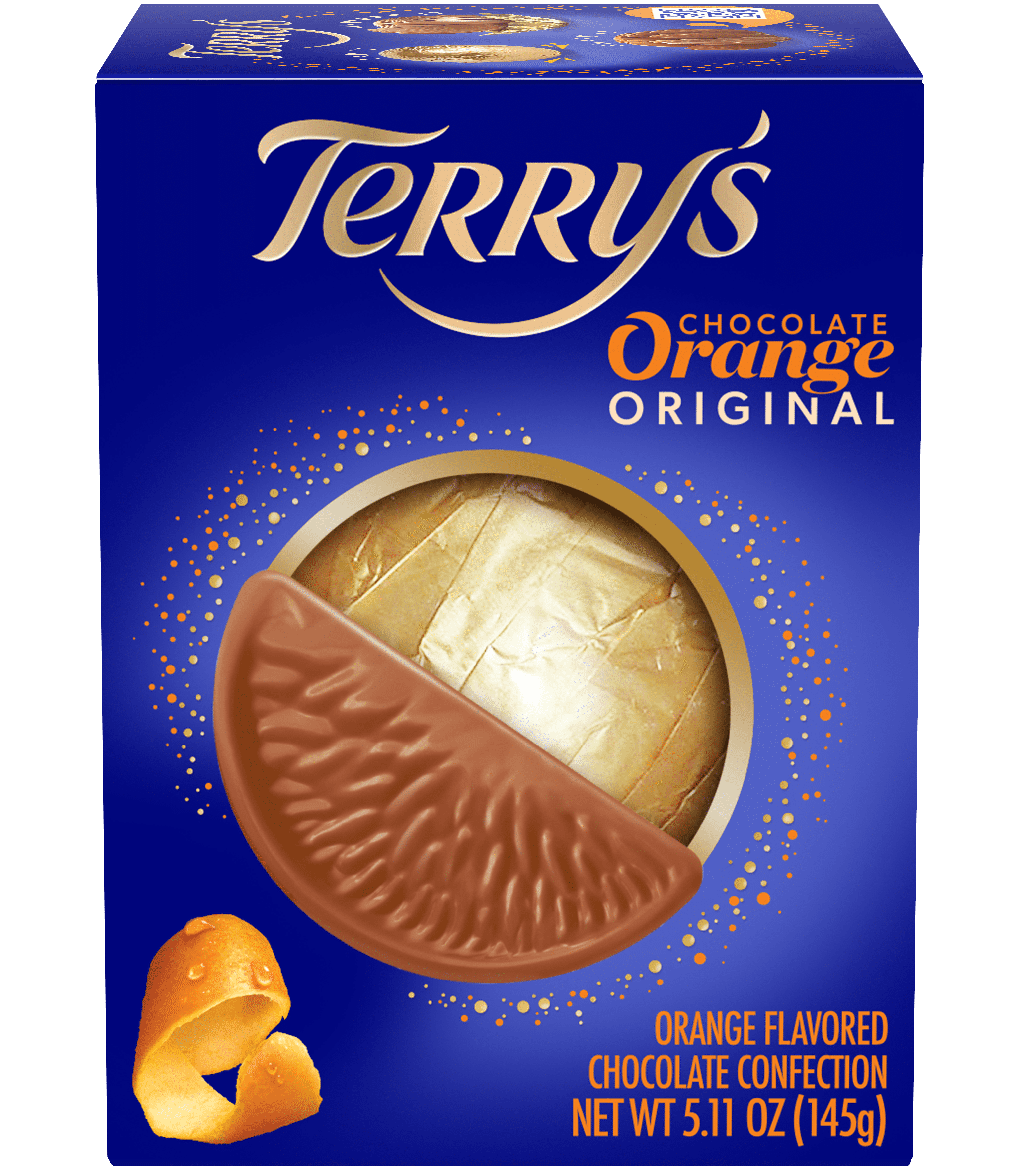 Terry's Chocolate Orange, Milk Chocolate with Natural Orange Flavoring, 5.11 oz Box