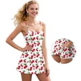 thumbnail image 5 of Garronmavis Cute Cherry Women's Golf Outfits Ladies 2 Piece Set Scoop Neck Tennis Outfits with Pockets Shorts Sleeveless Summer Workout Dress Fruit Print Dress, Size M, 5 of 7