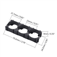 thumbnail image 6 of 150Pc 21700 Lithium Cell Triple Battery Holder Bracket Battery Pack Bracket for DIY Fixed Battery 21.7mm Hole Dia, 6 of 6