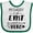White and Green, variant on Inktastic My Daddy is an EMT and a Hero Boys or Girls Baby Bib